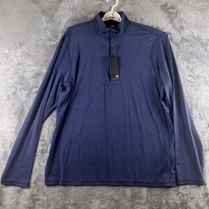 Greyson Mens Maltese Blue - Camo Golf Quarter Zip Performance Pullover XL NWT